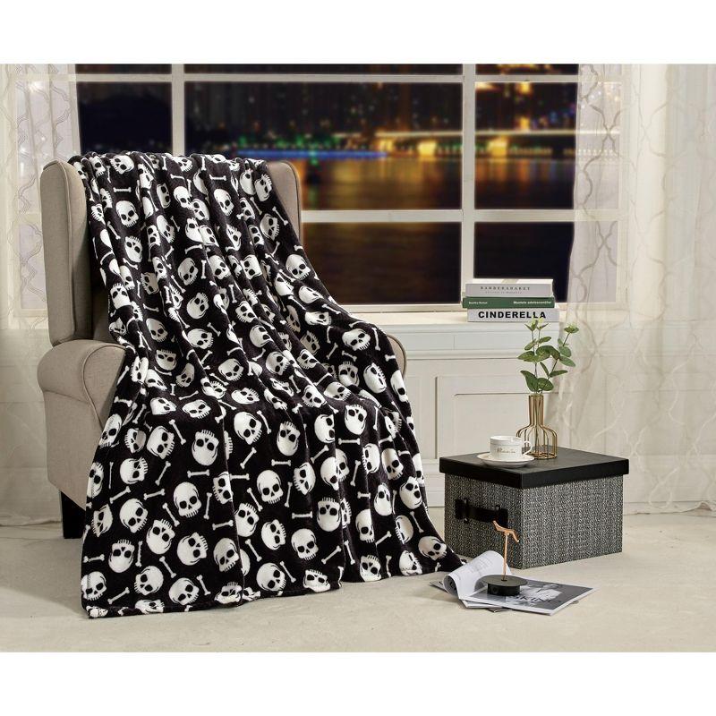 Super Spooky and Comfy Microplush Halloween Throws (50" x 60")