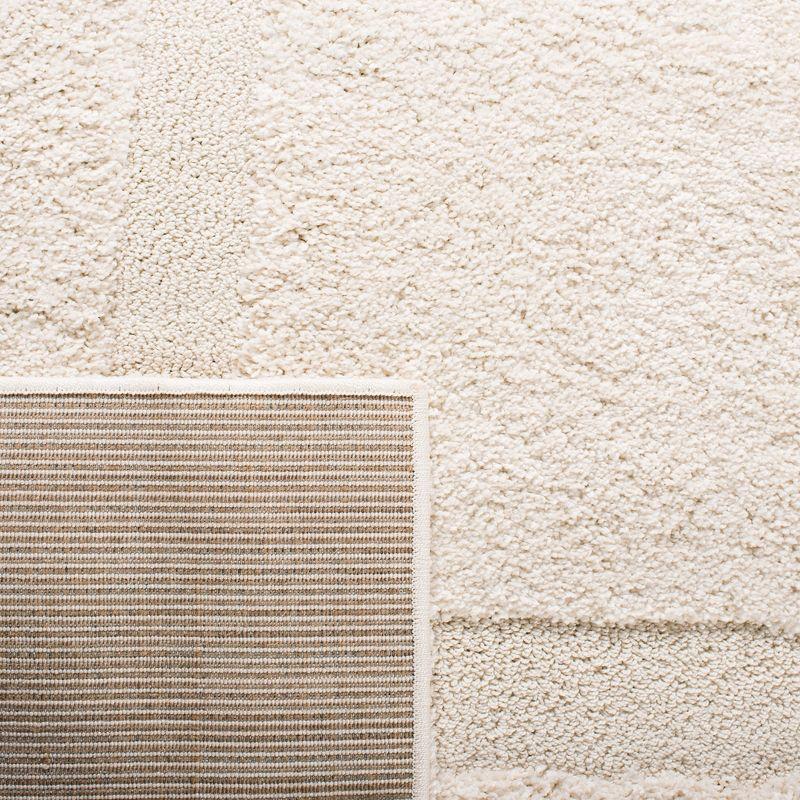 Florida Shag SG454 Power Loomed Indoor Area Rug - Creme/Creme - 6'x9' - Safavieh.