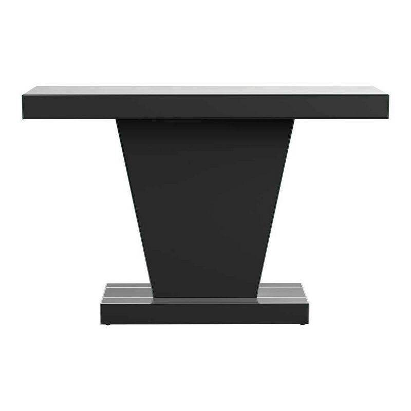 Coaster Crocus Modern Rectangular Glass Console Table Silver