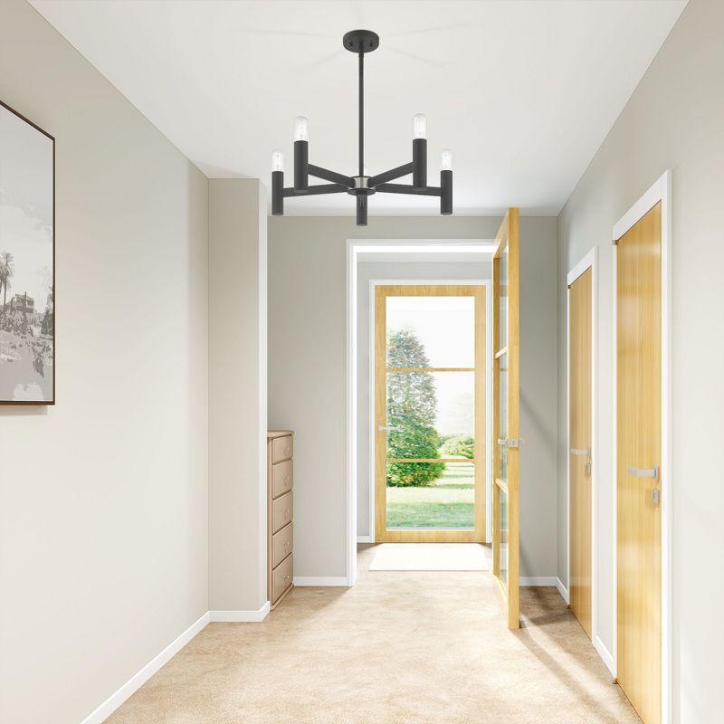 Livex Lighting Copenhagen 5 - Light Chandelier in  Scandinavian Gray