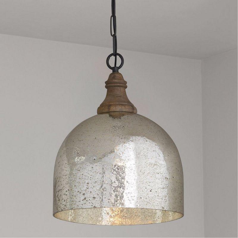 Capital Lighting Inglewood 1 - Light Pendant in  Grey Wash/Dark Pewter