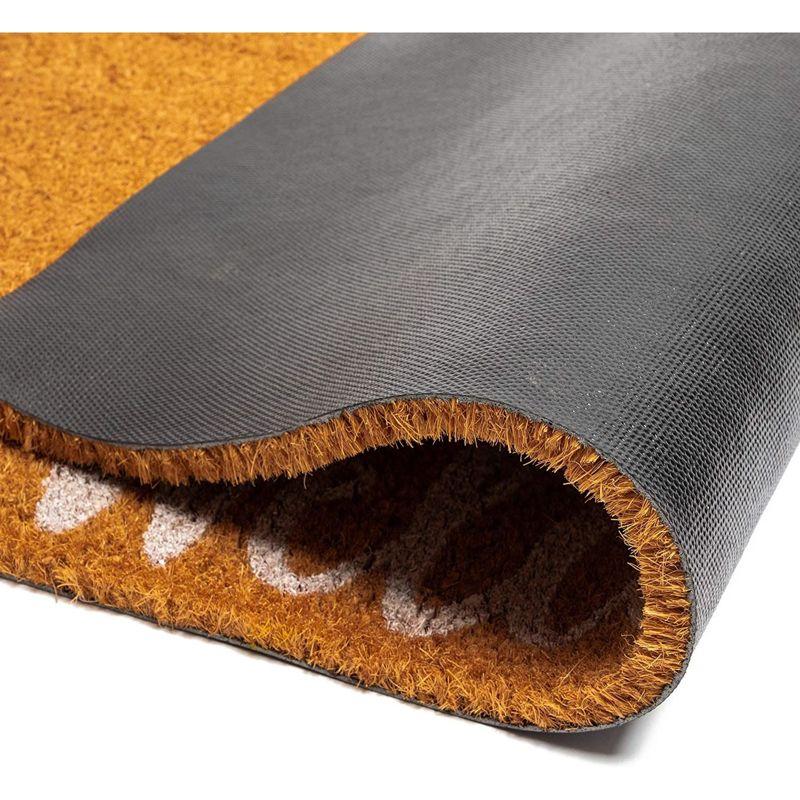 Juvale Natural Coir Doormat, Bicycle Welcome Mat (30 x 17 Inches)