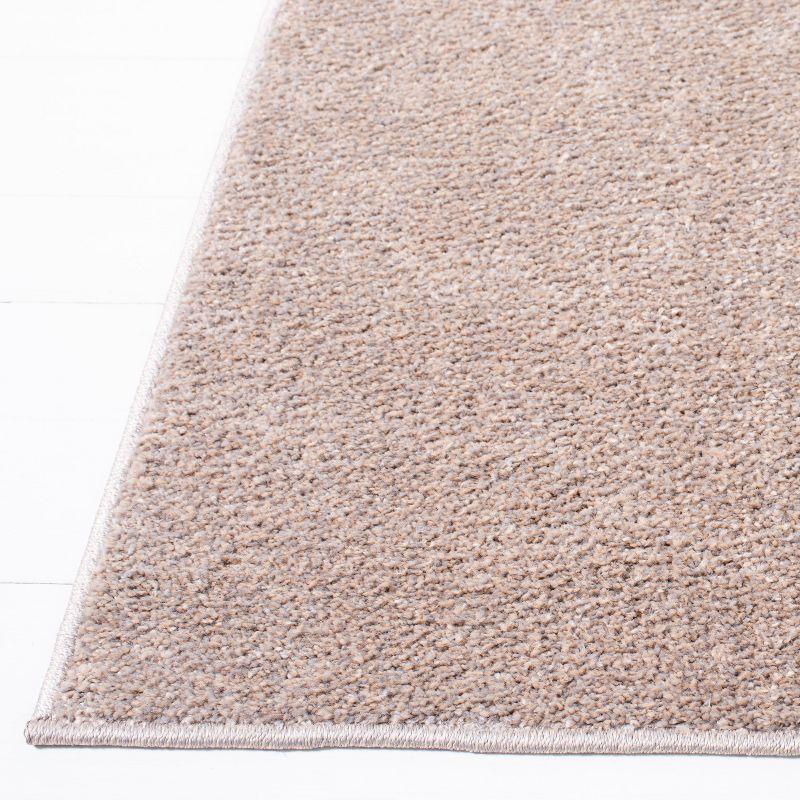 Hand-Knotted Gray Synthetic 79" Easy-Care Non-Slip Rug