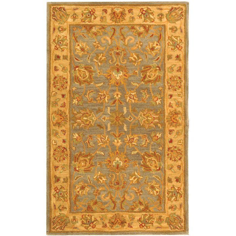Heritage HG343 Hand Tufted Area Rug - Blue/Beige - 3'x5' - Safavieh.