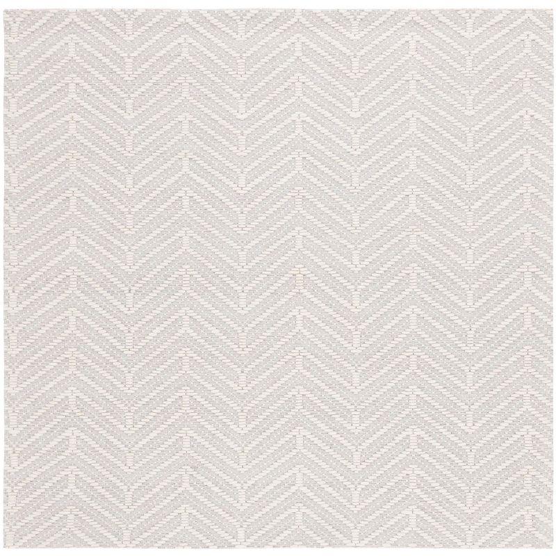 Marbella MRB324 Hand Woven Indoor Area Rug - Ivory/Beige - 6'x6' - Safavieh