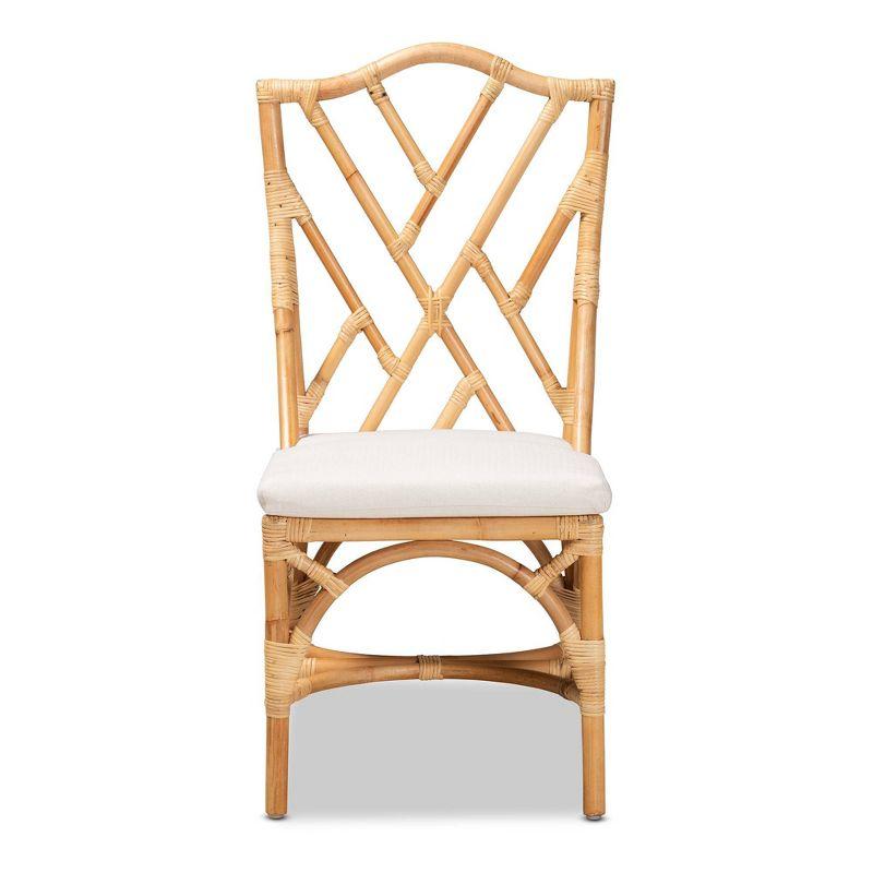 Sonia Rattan Chair Natural/White - bali & pari