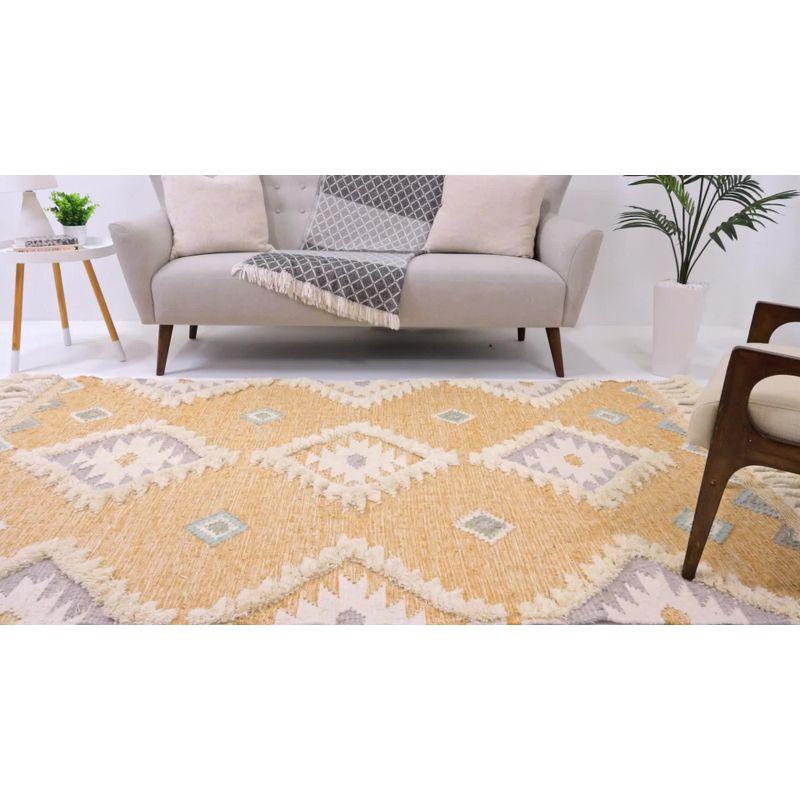 Unique Loom 5' 1 x 8' 0 Mesa Papago Light Aqua Area Rug