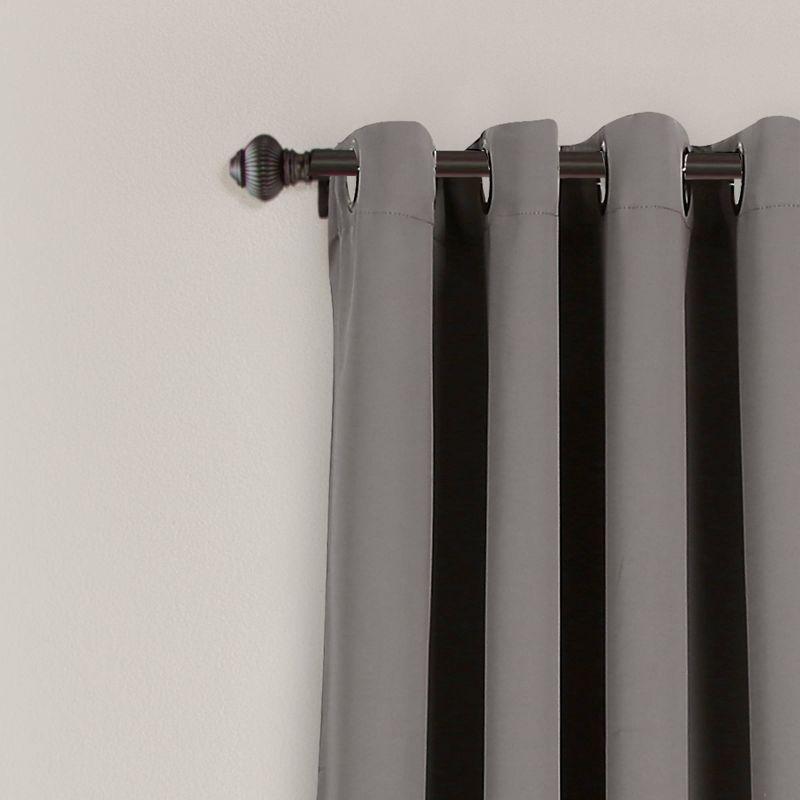 Set of 2 Insulated Grommet Top Blackout Curtain Panels - Lush Décor