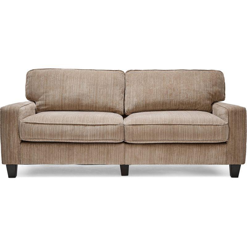 Serta Palisades 73" Track Arm Sofa, Easy Care Fabric, Soft Pillow Back, Pocket Coil Seat Cushions