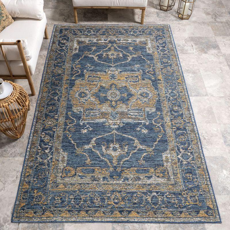 Nuloom Pearl Indoor/Outdoor Reversible Medallion Area Rug