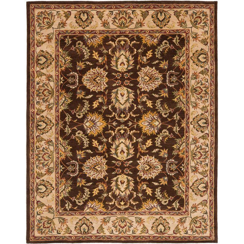 Heritage HG912 Hand Tufted Area Rug - Brown/Ivory - 7'6"x9'6" - Safavieh.
