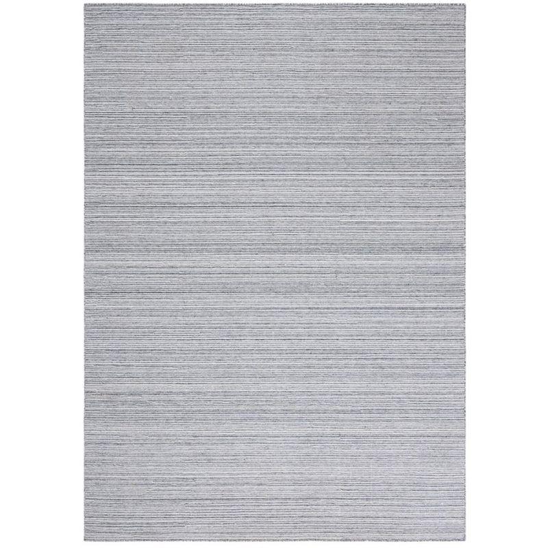 Nomadic Essence Gray Synthetic 4' x 6' Handwoven Flatweave Rug