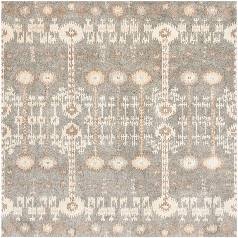 Wyndham WYD722 Hand Tufted Area Rug - Natural/Multi - 7'x7' - Safavieh.