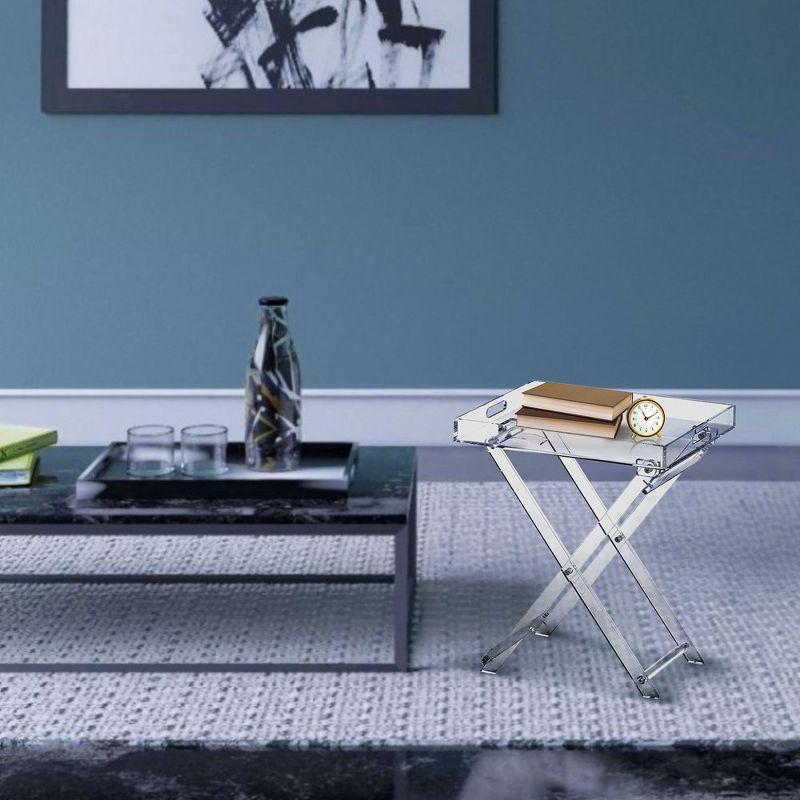 Design Styles Acrylic Folding Tray Table