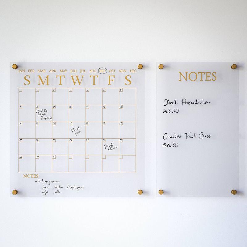 Thomas Martha Stewart Acrylic Wall Calendar and Notes Board with Marker and Mounting Hardware