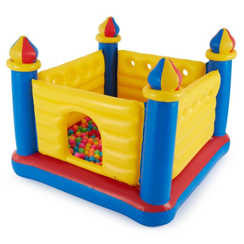 Intex Inflatable Colorful Jump-O-Lene Kids Castle Bouncer for Ages 3-6 | 48259EP