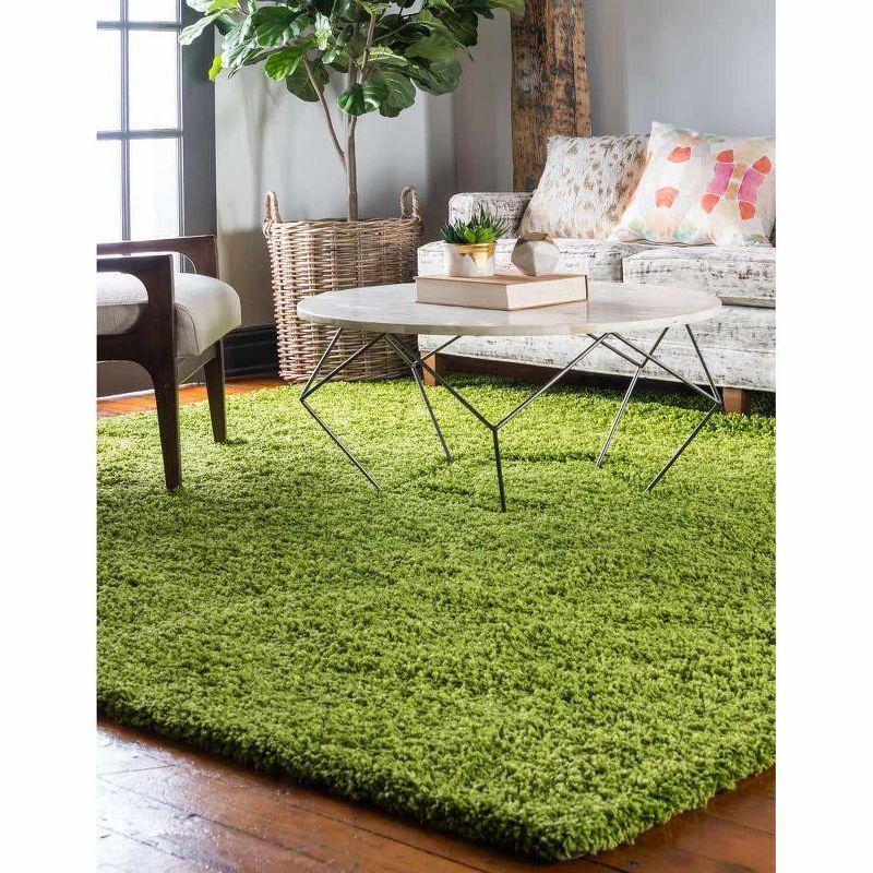 Unique Loom Solid Shag Solid Indoor Woven Area Rug