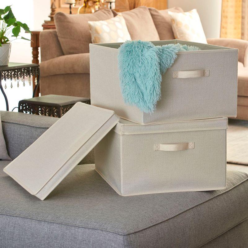 Household Essentials Household Essentials Fabric Bin (Set of 2)