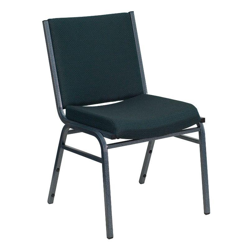 Flash Furniture HERCULES Series Heavy Duty Green Patterned Fabric Stack Chair