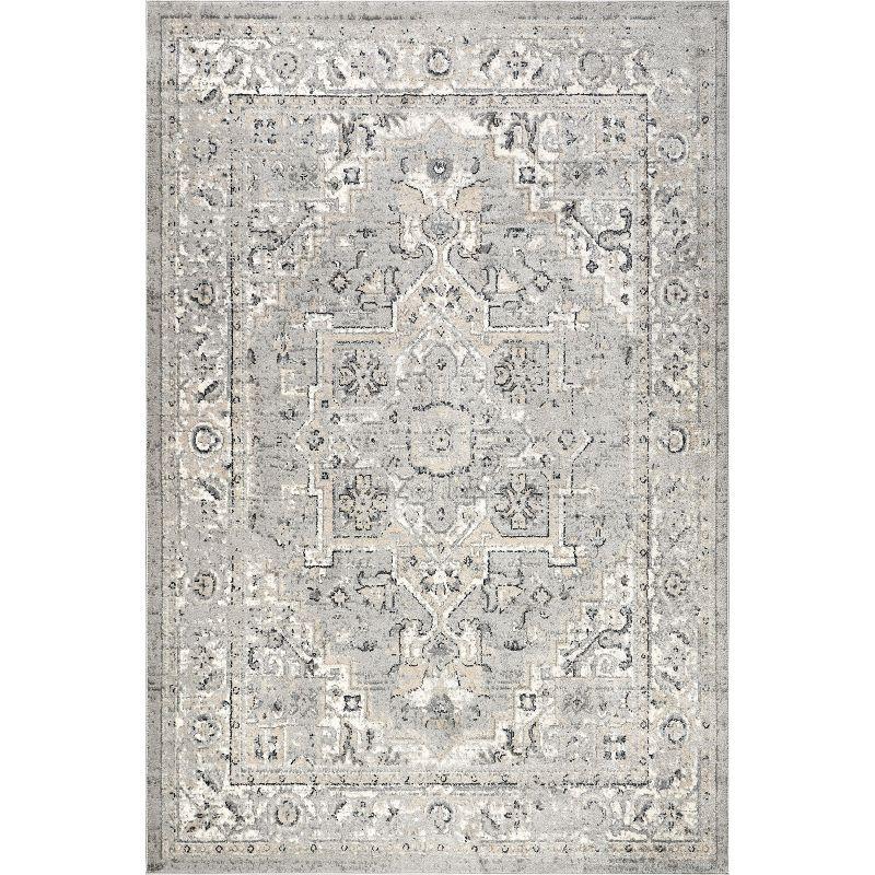 Nuloom Gena Distressed Transitional Medallion Indoor Area Rug