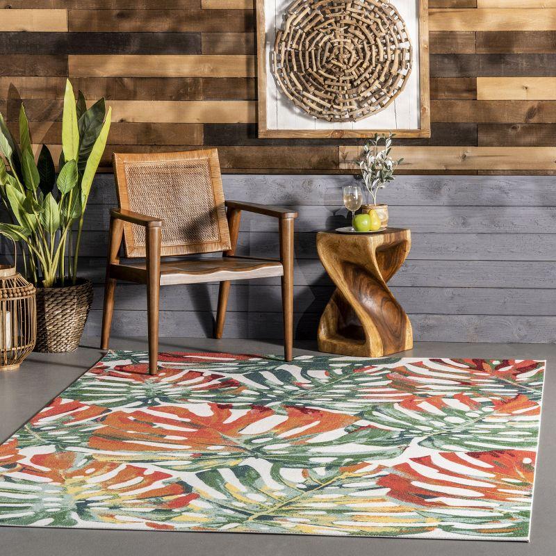 Nuloom Contemporary Floral Janice Indoor/Outdoor Patio Area Rug