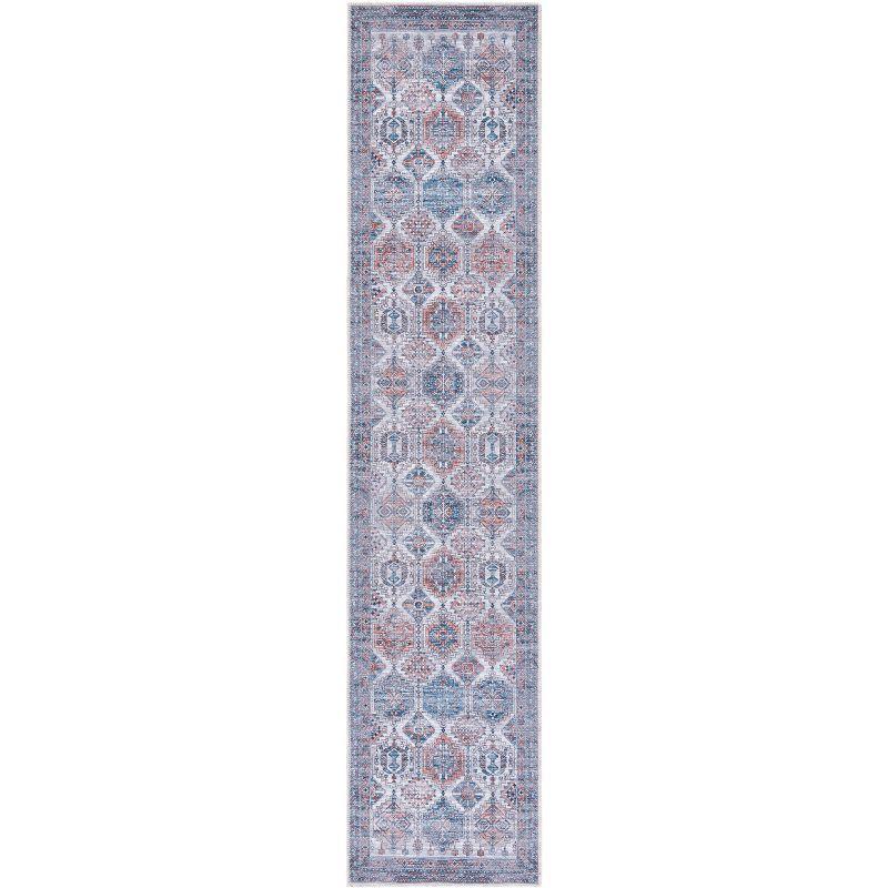 Serapi SEP520 Power Loomed Machine Washable Runner Rug - Ivory/Rust - 2'x9' - Safavieh.