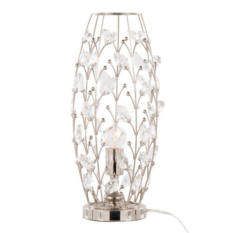 LumiSource Crystal Buds 18" Contemporary Metal Uplight Lamp: UL Listed