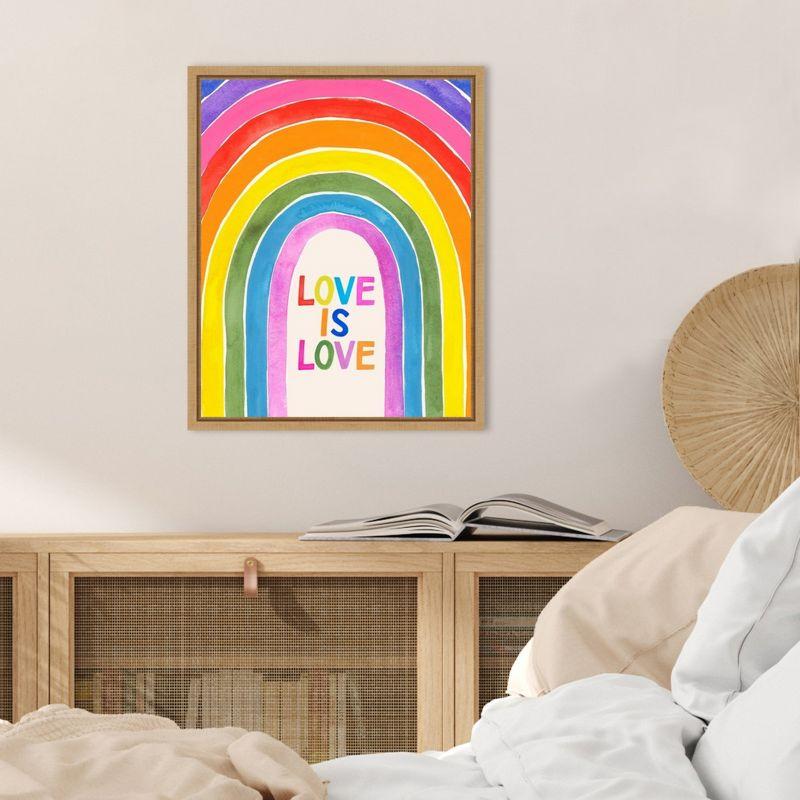 Amanti Art Love Loudly IV by Victoria Barnes Canvas Wall Art Print Framed 16 x 20-in.