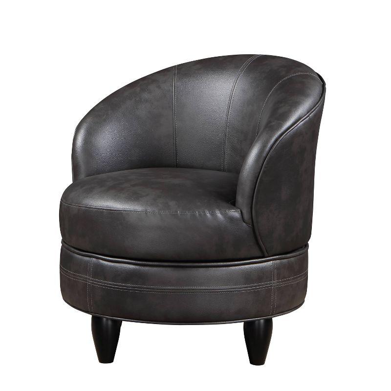 Sophia Faux Leather Accent Chair Gray - Steve Silver Co.