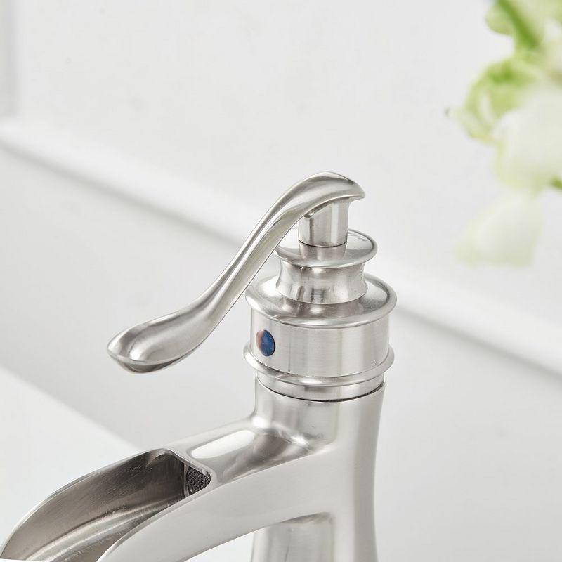 BWE Single Hole Single-Handle Low-Arc Bathroom Faucet