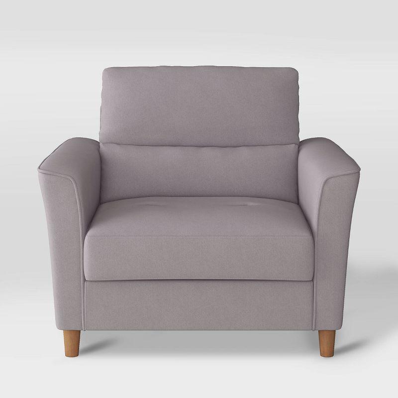 Georgia Upholstered Accent Armchair and a Half - CorLiving