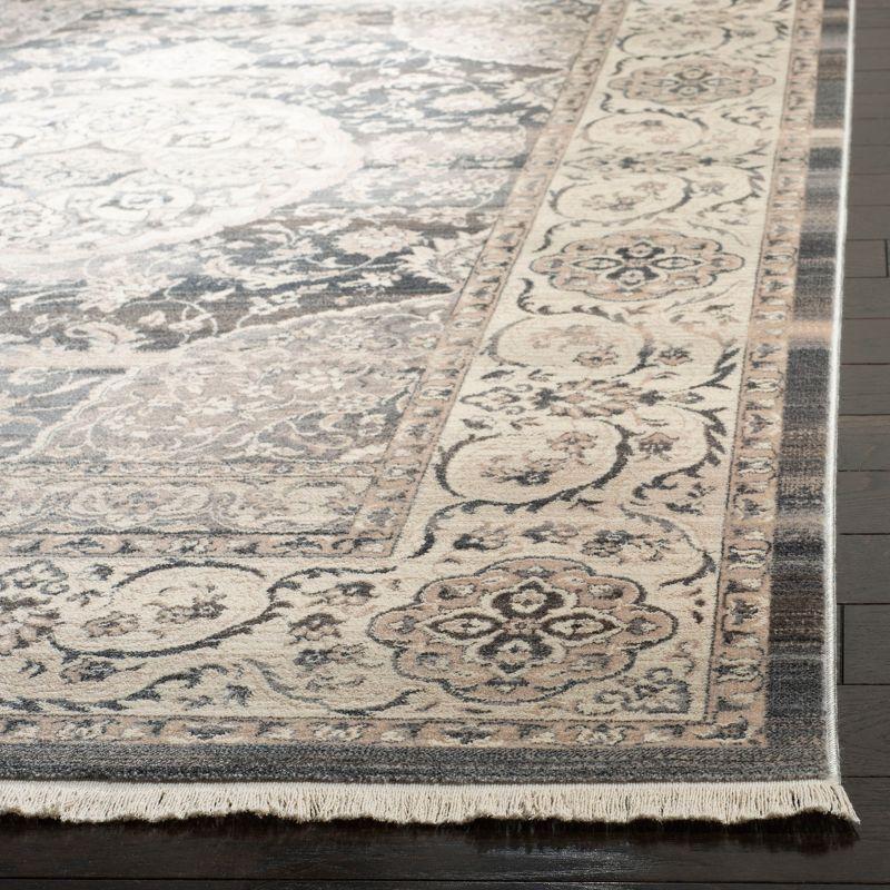 Vintage Persian VTP457 Power Loomed Indoor Runner Rug - Dark Grey/Ivory - 2'2"x8' - Safavieh