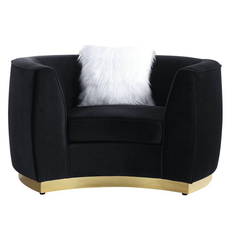 Tejster Velvet Barrel Chair