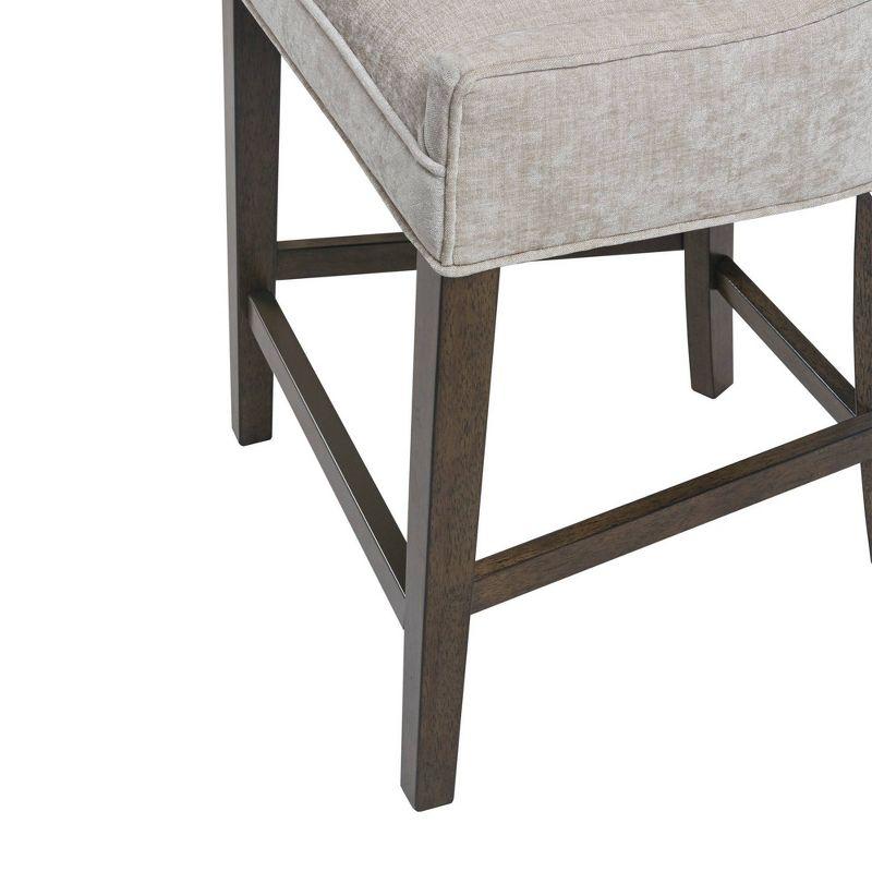 25.5" Ultra Upholstered Counter Height Barstool Cream - Madison Park