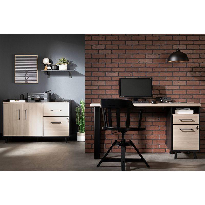 Mercury Row® Peake 47.5'' Wide 2 - Drawer Filing Credenza with Cable Management