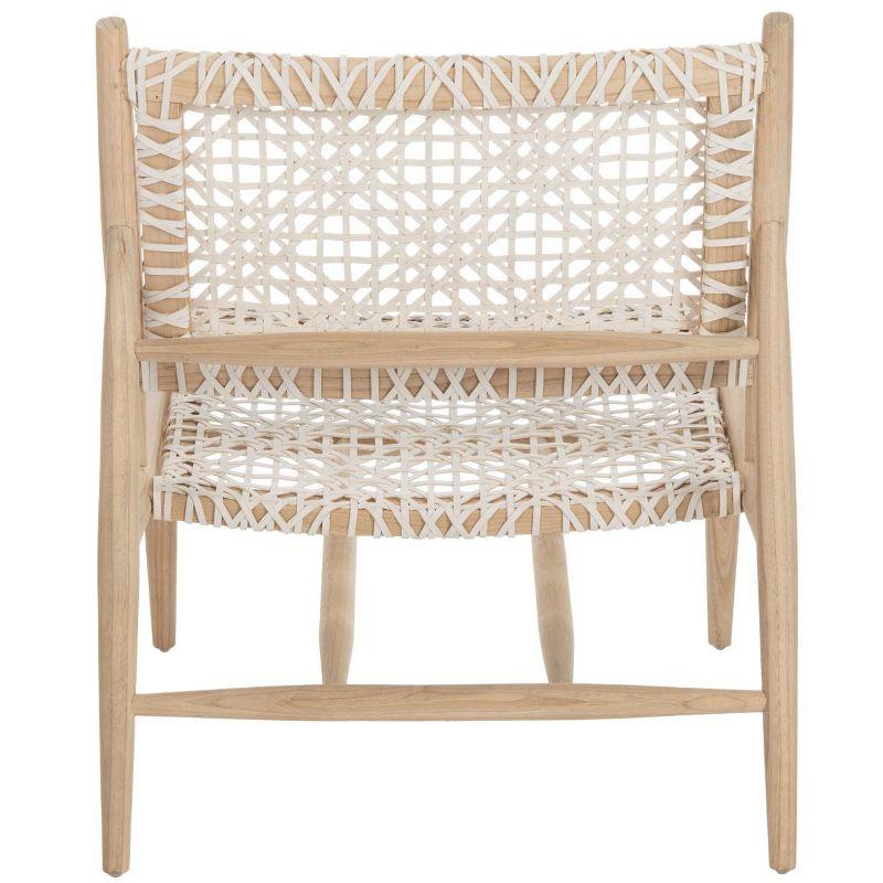 Bandelier Accent Chair - ACH1000 - Light Natural/White - Safavieh