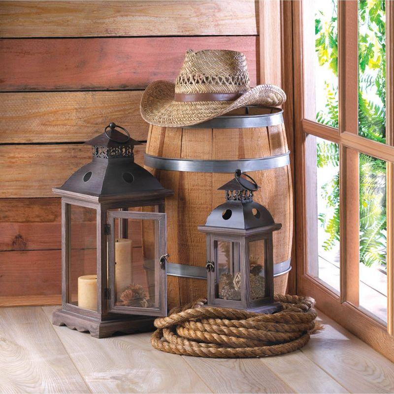 Iron Monticello Outdoor Lantern Brown - Zingz & Thingz