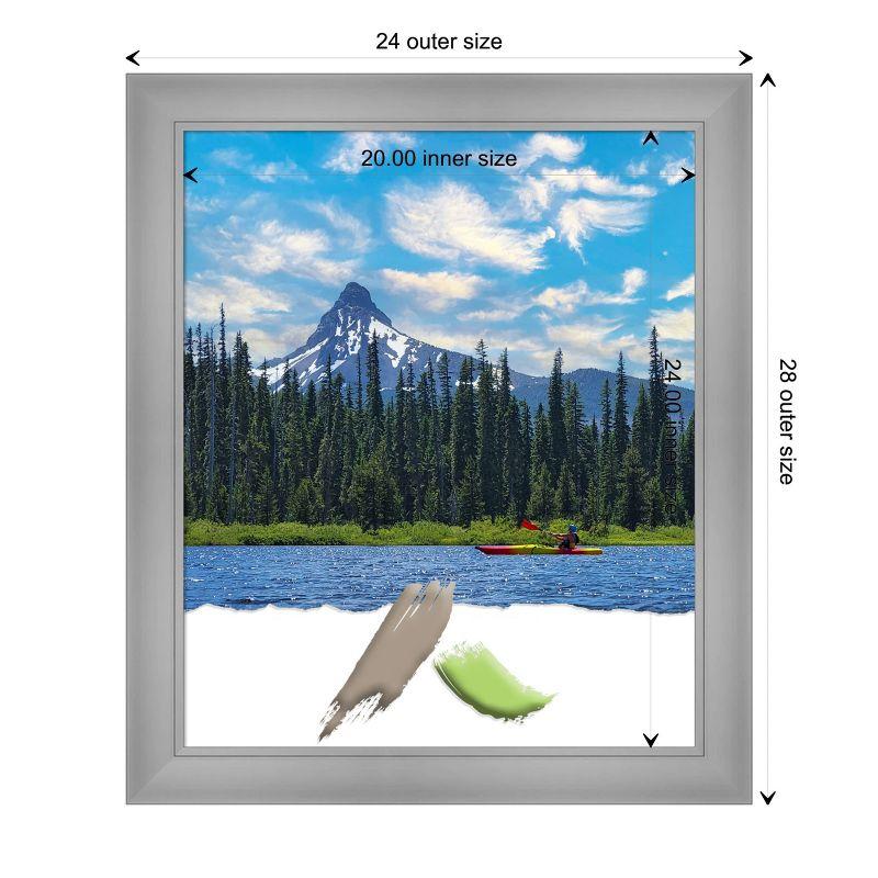 Amanti Art Flair Polished Nickel Wood Picture Frame Opening Size 20x24 in.