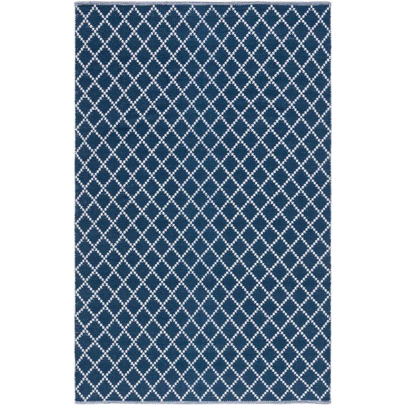 Montauk MTK706 Hand Woven, Flat Weave Indoor Accent Rug - Navy/Ivory - 3'x5' - Safavieh