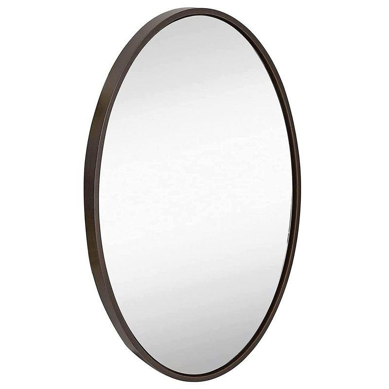 Hamilton Hills 24" x 36" Oval Wenge Framed Wall Mirror