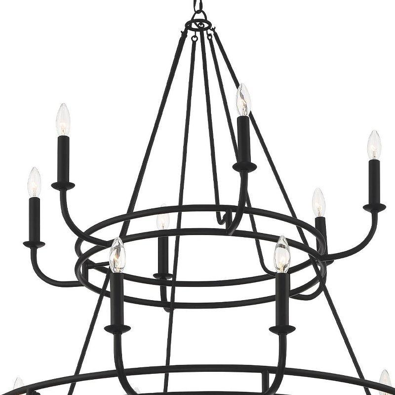 Crystorama Lighting Bailey 18 - Light Chandelier in  Matte Black