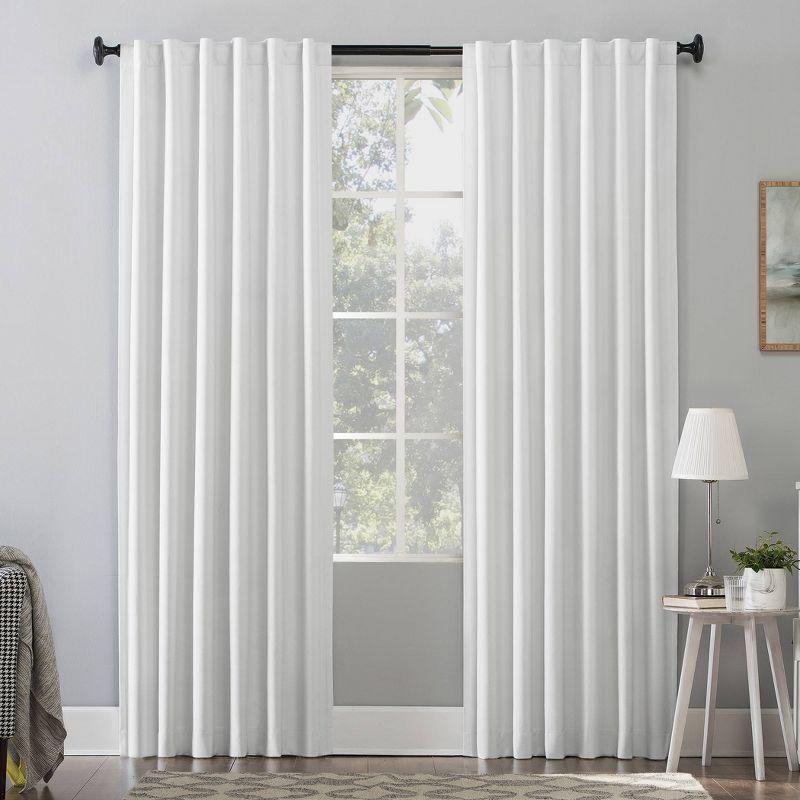 Sun Zero Velvet Noise Reducing Thermal Extreme 100% Blackout Back Tab Curtain Panel