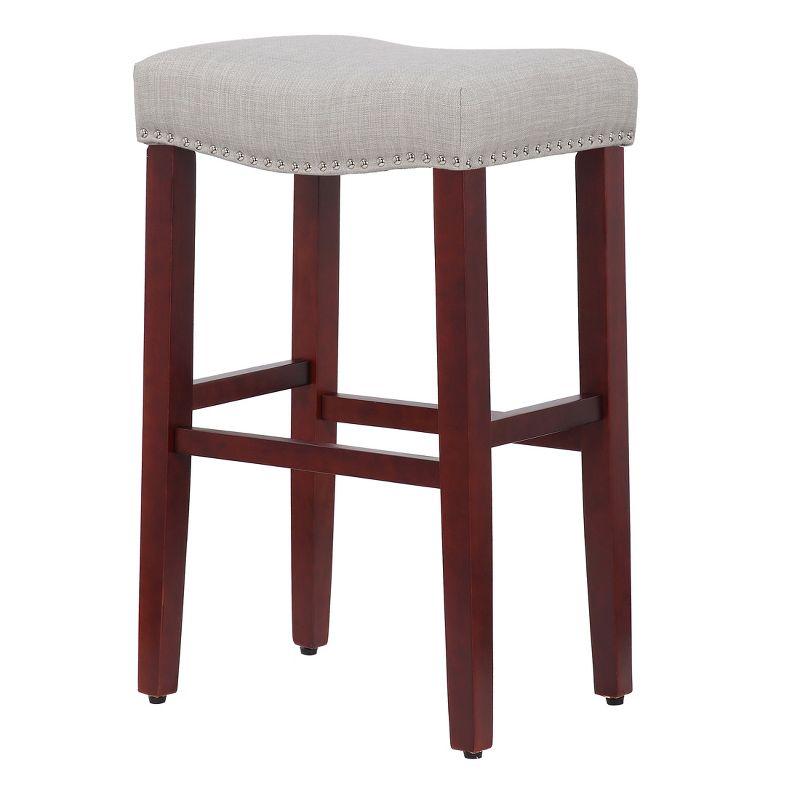 WestinTrends 24" Upholstered Saddle Seat Counter Stool