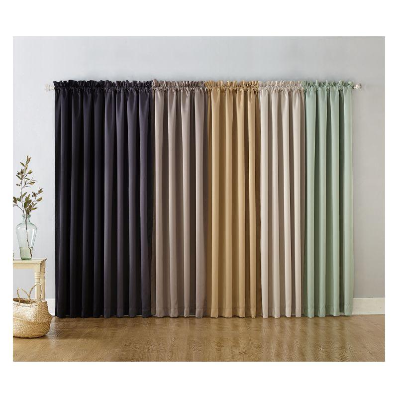Sun Zero Oslo Theater Grade Extreme 100% Blackout Rod Pocket Curtain Panel