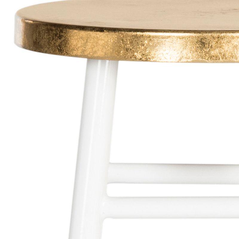 Emery Dipped Gold Leaf Counter Stool  - Safavieh