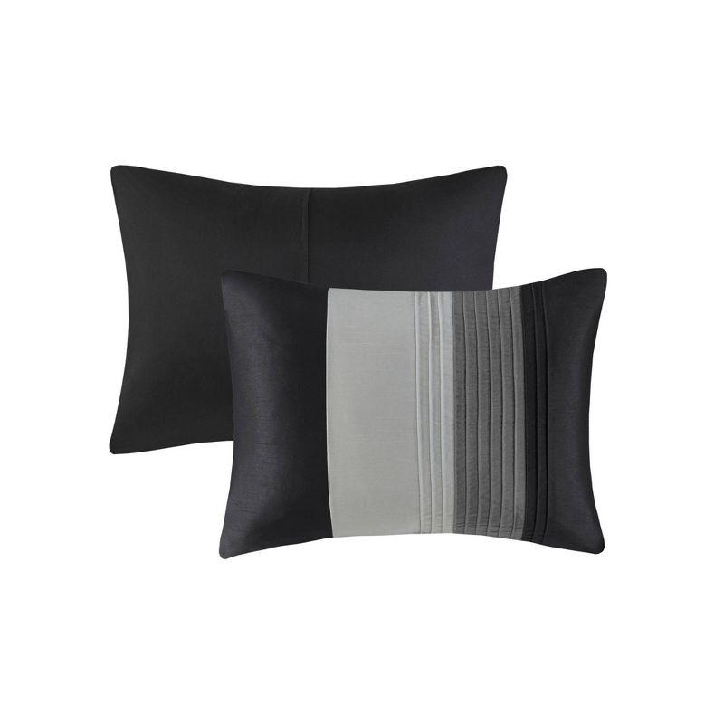 Madison Park Amherst 7 Piece Striped and Pleated Comforter Set & Reviews | Wayfair