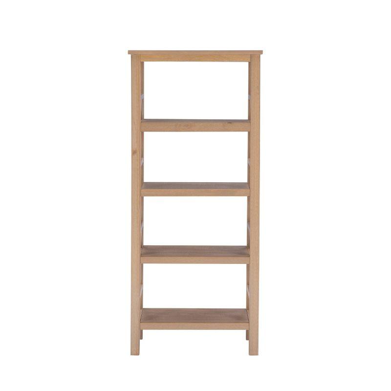 54.45" Original PT - Titian Transitional Solid Wood Display and Storage Bookshelf Driftwood - Linon