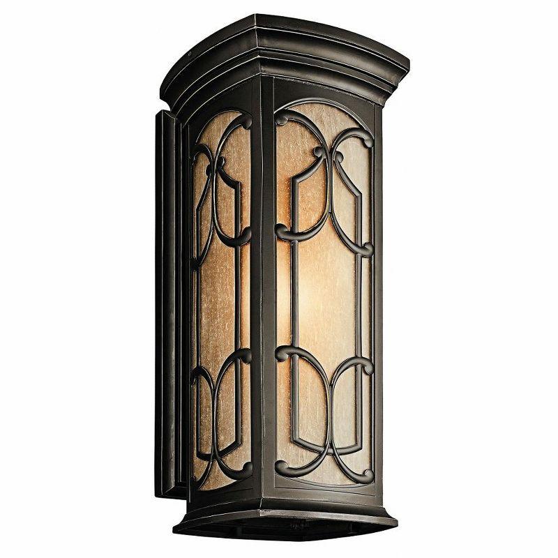 Distressed Bronze 25" Traditional Outdoor Wall Lantern