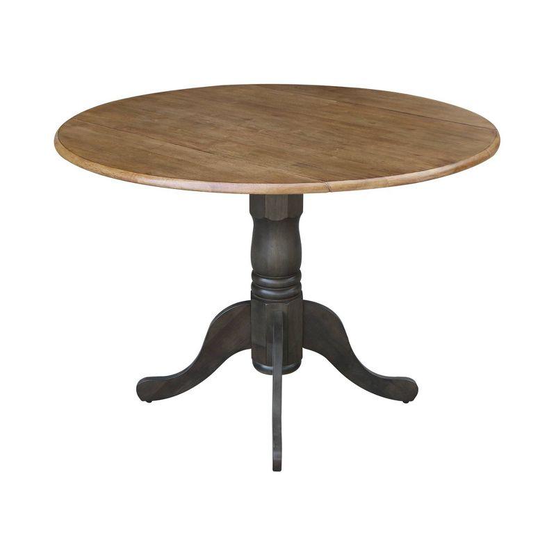 42" Mason Round Dual Drop Leaf Dining Table - International Concepts