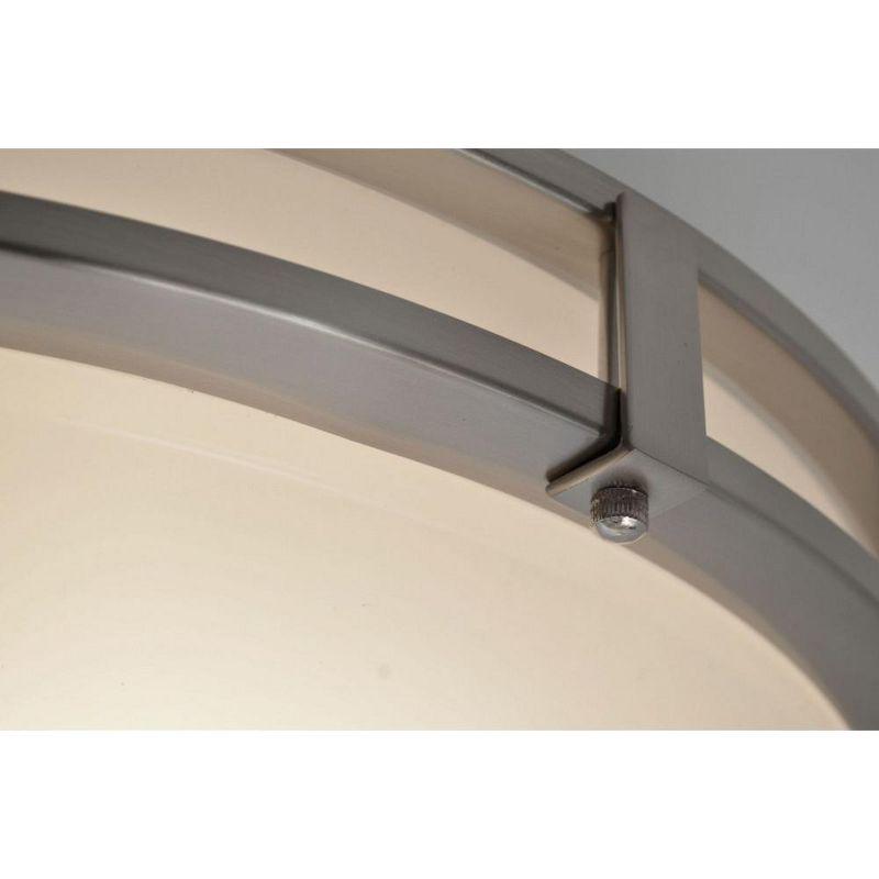 Carlisle Satin Nickel 14" LED Flush Mount Light